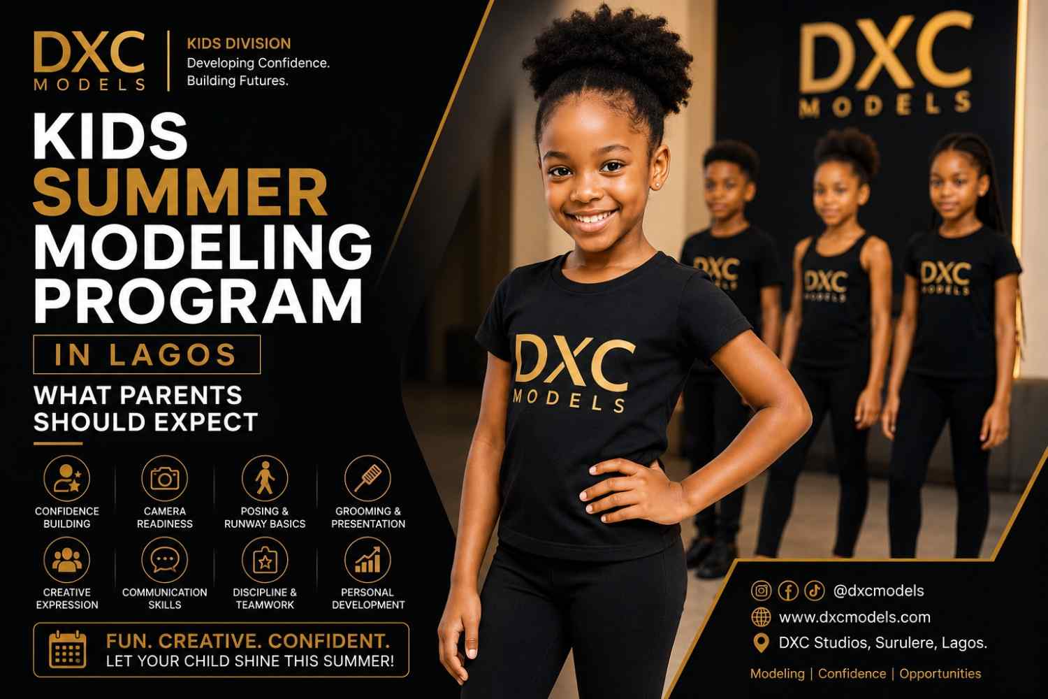 You are currently viewing Kids Summer Modeling Program in Lagos: What Parents Should Expect