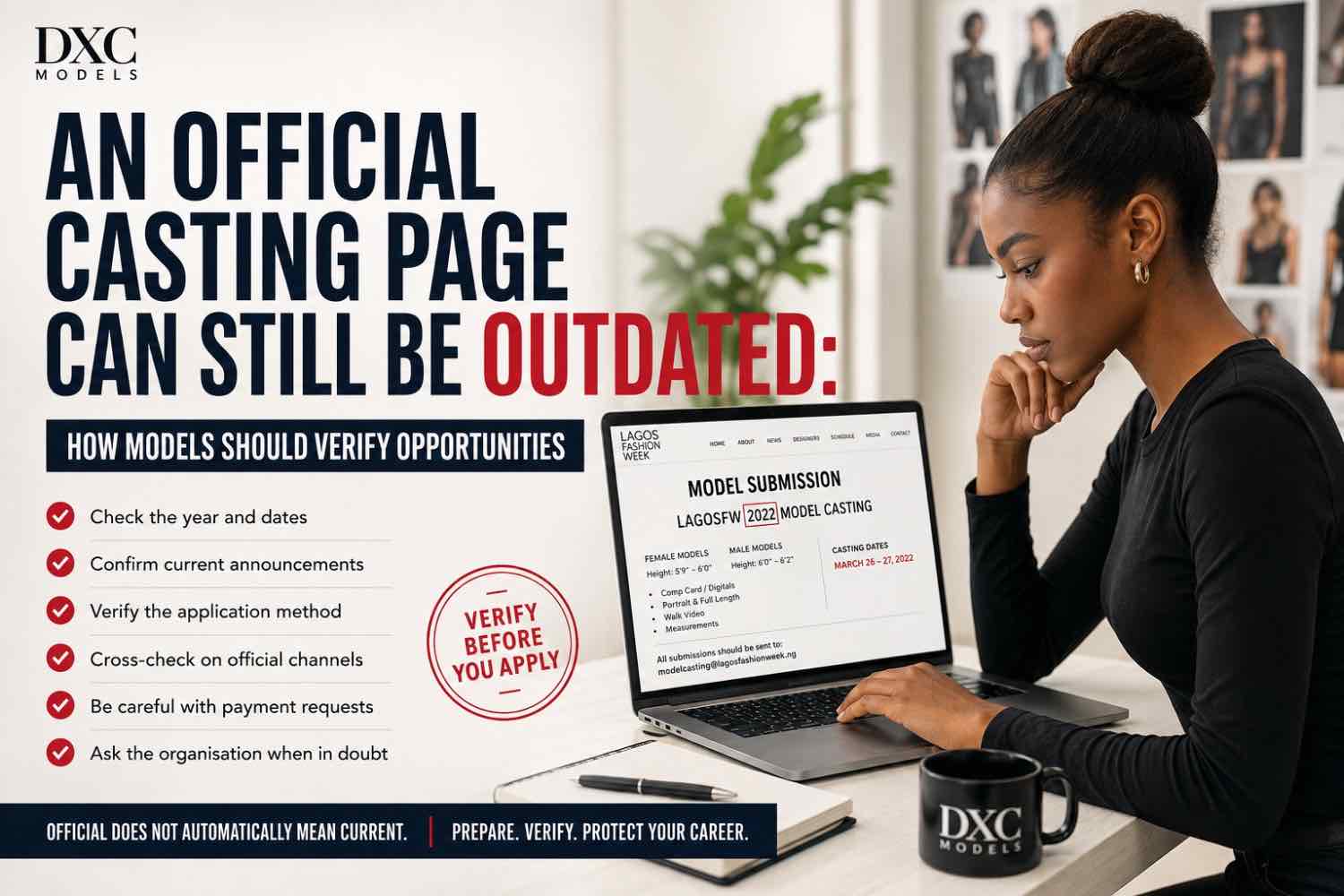 Read more about the article An Official Casting Page Can Still Be Outdated: How Models Should Verify Opportunities