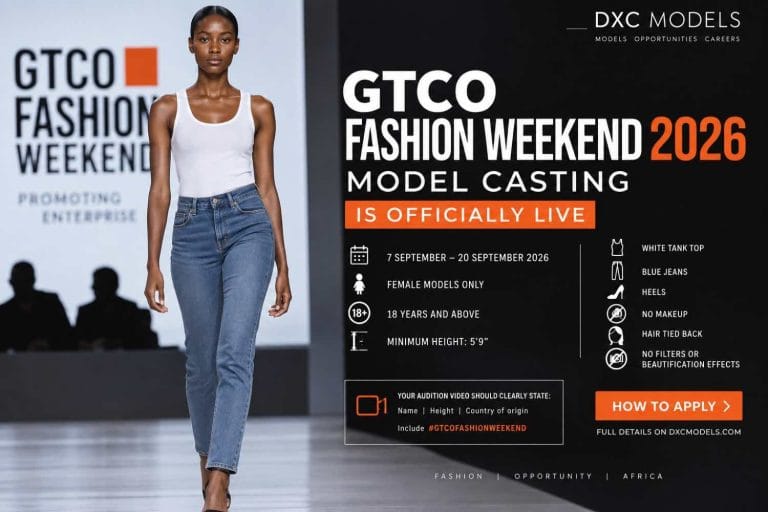 Read more about the article GTCO Fashion Weekend 2026 Model Casting: Requirements, Deadline and How to Apply