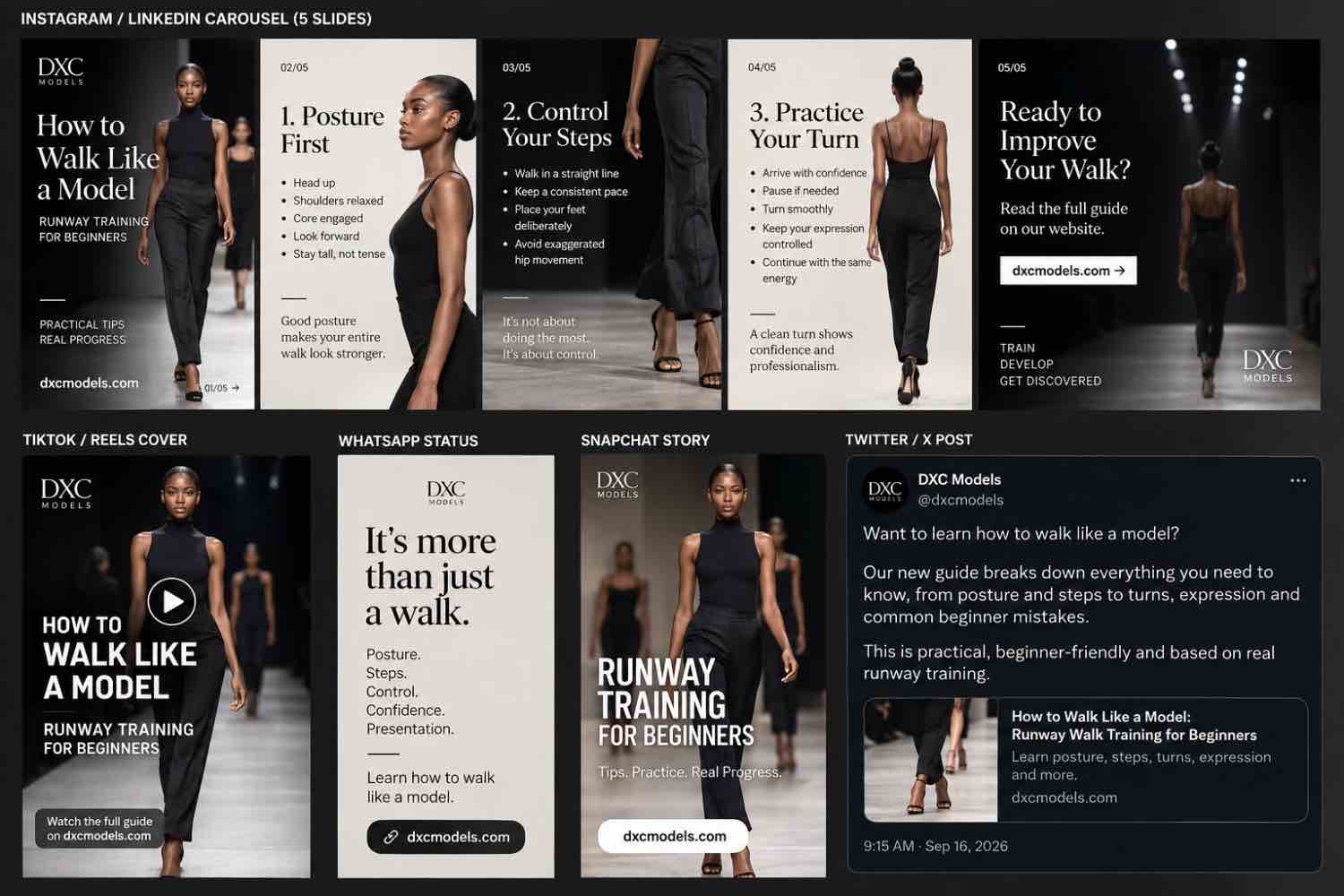 You are currently viewing How to Walk Like a Model: Runway Walk Training for Beginners