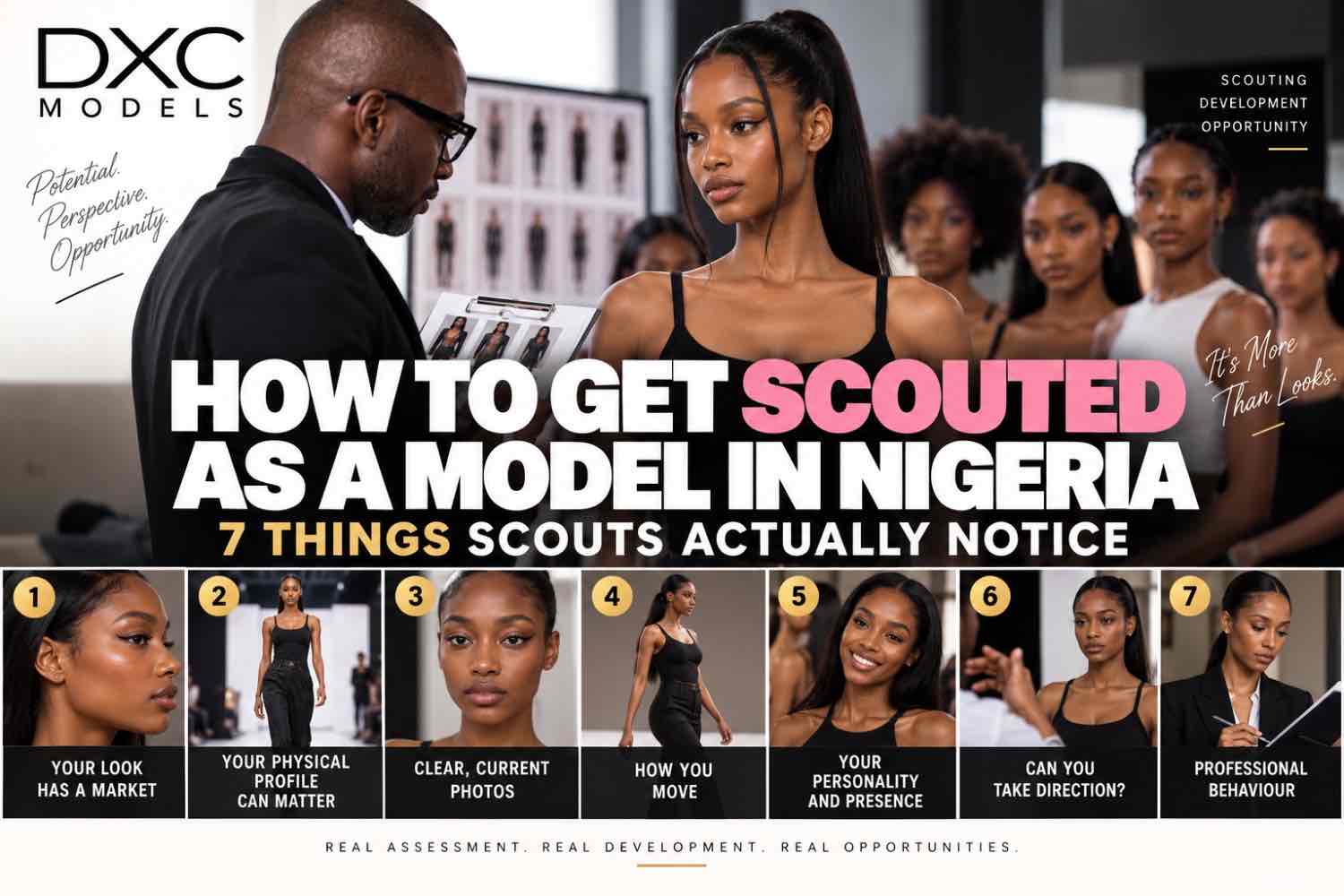 You are currently viewing How to Get Scouted as a Model in Nigeria: 7 Things Scouts Actually Notice