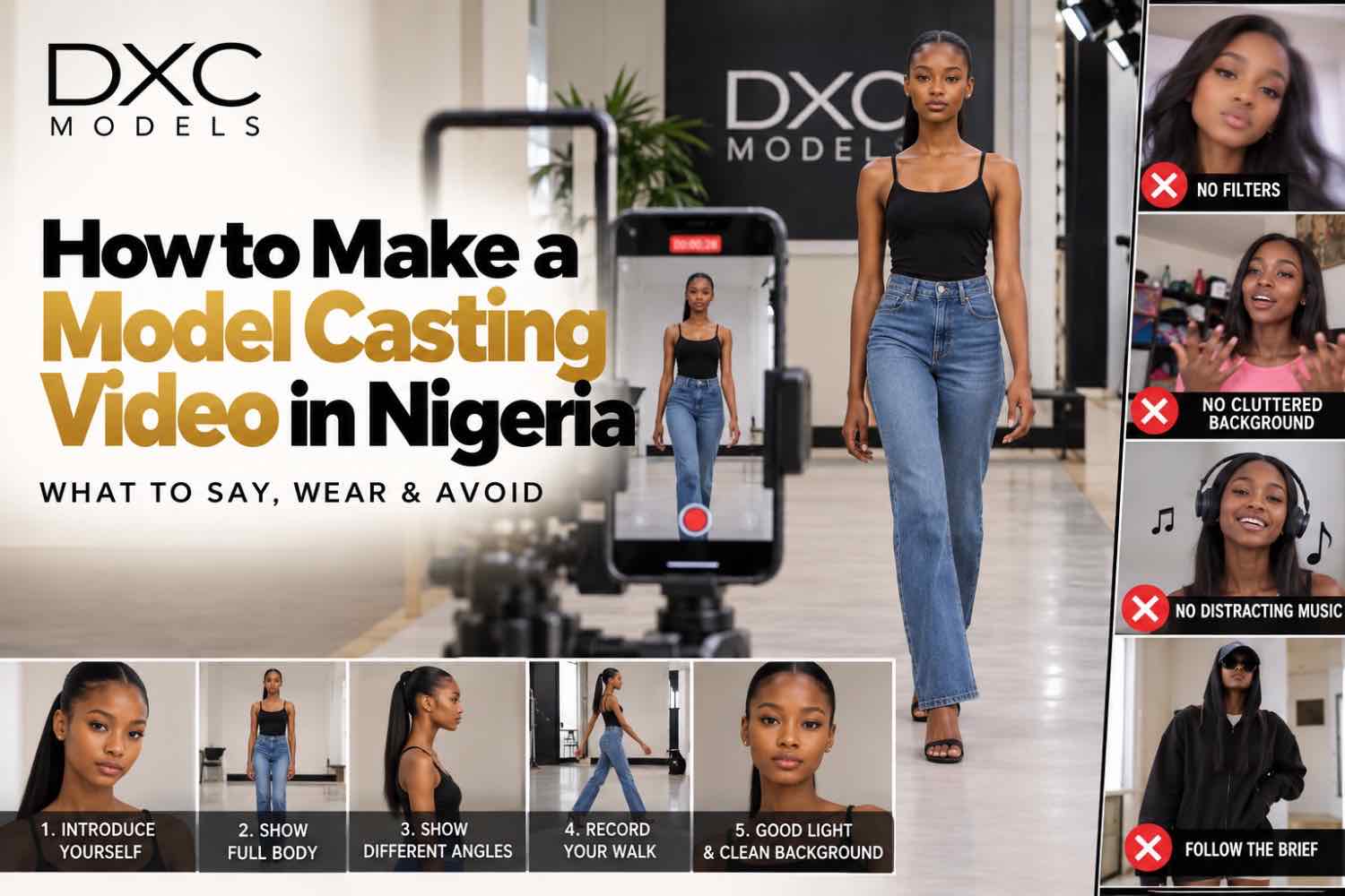 Read more about the article How to Make a Model Casting Video in Nigeria: What to Say, Wear & Avoid