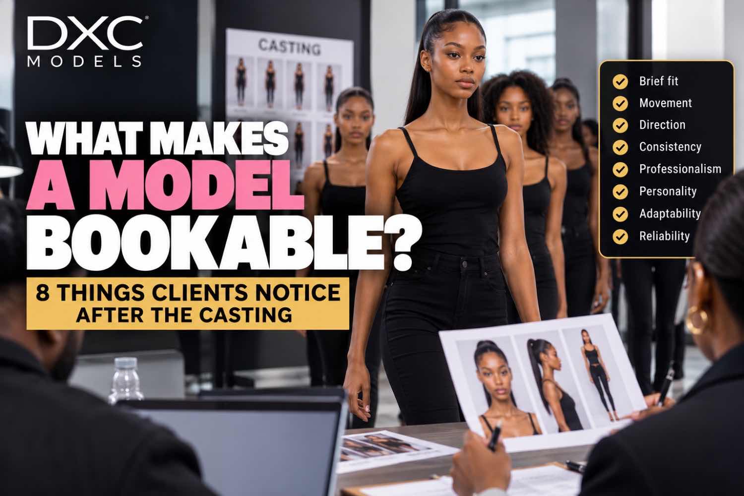 You are currently viewing What Makes a Model Bookable? 8 Things Clients Notice After the Casting