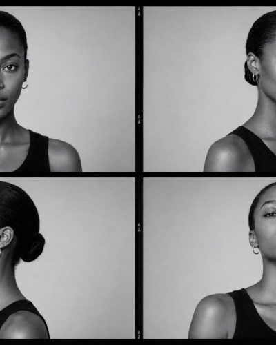Aspiring model taking clean modeling polaroids for agency submission in Lagos Nigeria
