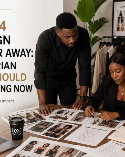 Nigerian brand team planning and casting models for an upcoming Q4 advertising campaign
